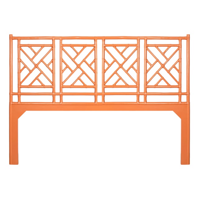 Chippendale Headboard California King - Orange For Sale