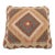 Arteverk Handwoven Afghan Kilim Pillow — Beige & Terracotta Diamond Medallion For Sale