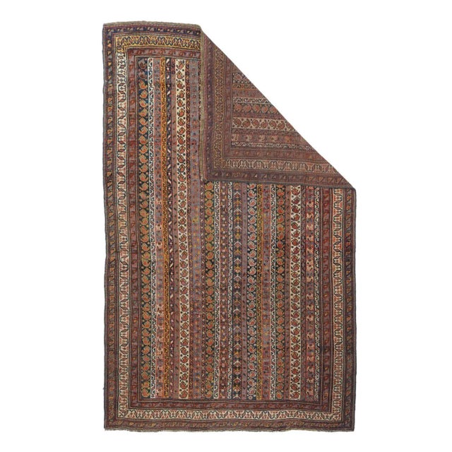 1920s Antique Afshar Rug 4'0'' x 6'2'' For Sale - Image 5 of 12