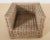 Wood Pair of Michael Taylor Style Organic Modern Rattan Cube Chairs For Sale - Image 7 of 12