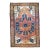 Antique Persian Serapi KING of KINGS DIAMOND Textile in Terracotta Rug 9.8 x 16 For Sale