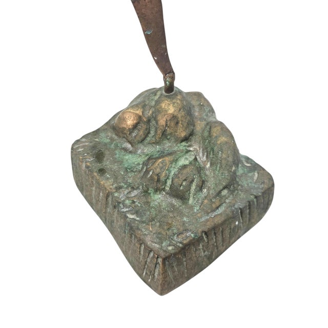 Modernist Brass Seagull Sculpture, Abstract Birds in Flight For Sale - Image 15 of 16