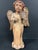 Vintage Hand Carved Wooden Standing Angel Paying Violin Instrument Sculpture For Sale - Image 9 of 10