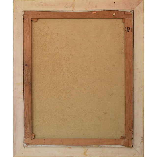 Couple Having Lunch, 1972, Oil on Canvas, Framed For Sale - Image 12 of 13