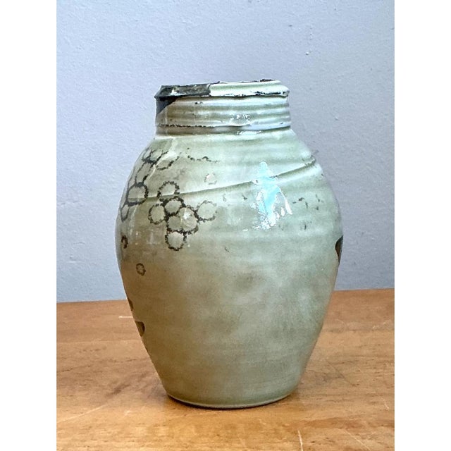 Vintage Abstract Ceramic Vase For Sale - Image 11 of 12