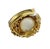 0.55 CTW Vintage Style South Sea Pearl & Diamond 18k Yellow Gold Ring, Size 5 For Sale - Image 4 of 6