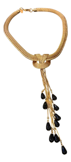 21st Century Vintage Costume Jewelry Gilt Metal Italian Multi Strand Necklace 2