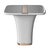 Not Yet Made - Made To Order "Perla" Side Table With Stainless Steel and Bronze Details, Handmade For Sale - Image 5 of 10