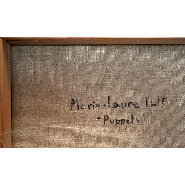 1960s Whimsical Still Life Painting by French Artist, Marie Laure-Ilie For Sale - Image 10 of 10