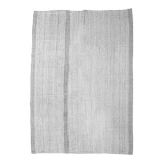 Large Gray Vintage Kilim Rug - 9`3″ X 13`1″ For Sale