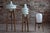 Space Age Floor Lamp with White Glass Lampshade and Wooden Tripod Base, Czechoslovakia, 1960s For Sale - Image 6 of 8