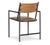 Art Deco Matthew Izzo Home Alex Square Arm Dining Chair For Sale - Image 3 of 4