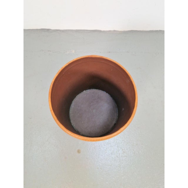 1960s Leather Wastebasket, Denmark, 1960s For Sale - Image 5 of 8