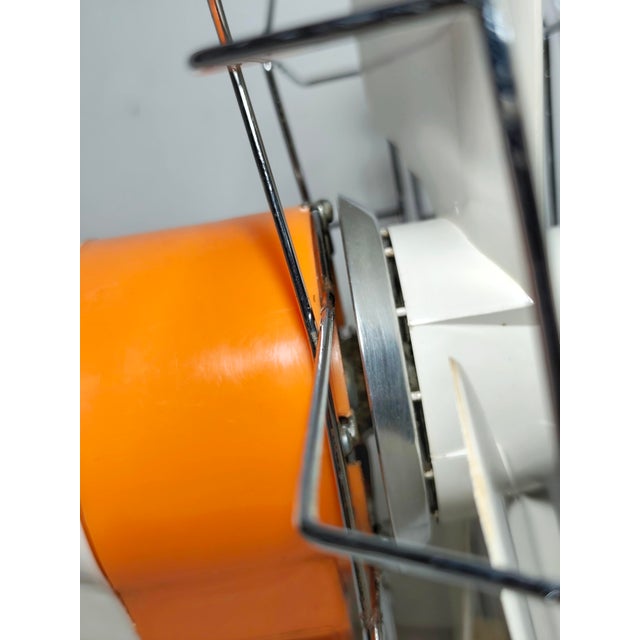 Orange Vintage Spanish Taurus Fan, 1960s For Sale - Image 8 of 12