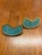 Pair of Pepe Mendoza Brass & Glass Mosaic Drawer Pulls – Made in Mexico For Sale In Cleveland - Image 6 of 10