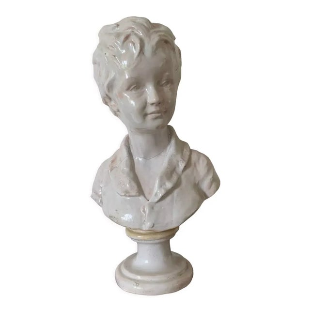 Stoneware Bust of Child, 1800s For Sale - Image 12 of 12