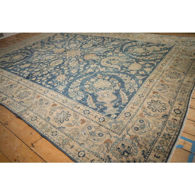Vintage Distressed Yezd Carpet - 8'9" x 11'5" For Sale - Image 13 of 15