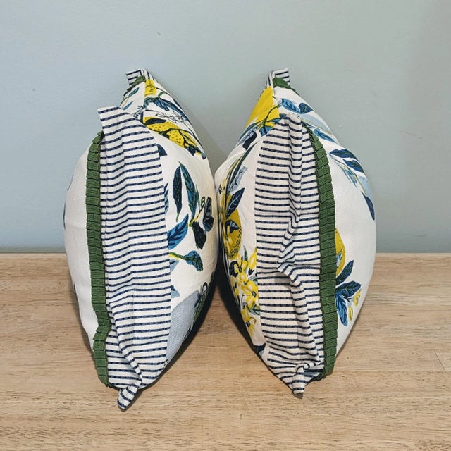 Schumacher Citrus Garden Lumbar Pillow Covers- Set of 2 For Sale In Greensboro - Image 6 of 6