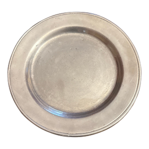 Small Round Pewter Plate