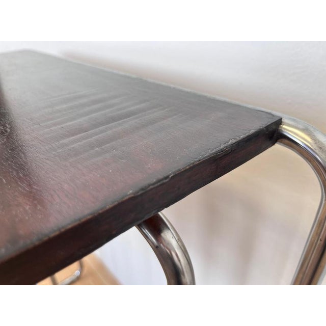 Bauhaus Chrome B9 Nesting Tables attributed to Jindrich Halabala, 1930, Set of 4 For Sale - Image 9 of 12
