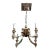 4-Light Chandelier Nickel Plated Georgian Style For Sale