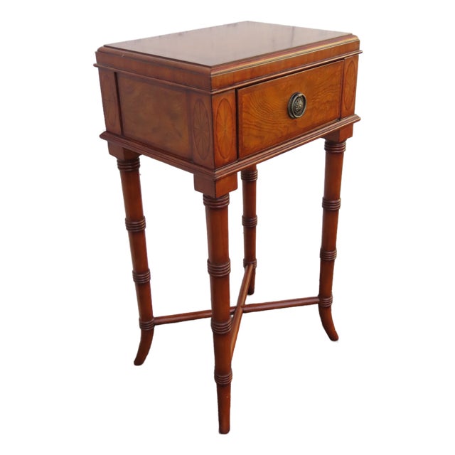 Ethan Allen Hollywood Regency Nightstand Bedside Side End Table 6376 For Sale