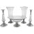 Five Piece Sterling and Crystal Suite For Sale