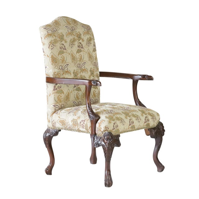 1990s A Pair Vintage Rococo Style Open Armchair For Sale - Image 5 of 13