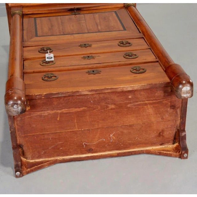 Mid 19th Century French Empire Bronze Mounted Secretaire a Abattant For Sale - Image 10 of 11