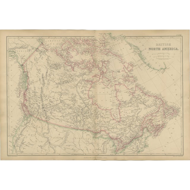 Antique Map of British North America, 1860 For Sale - Image 11 of 11