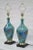 Mid Century Italian Modern Blue Glazed Ceramic Pottery "Earth" Table Lamp - Pair For Sale - Image 10 of 10