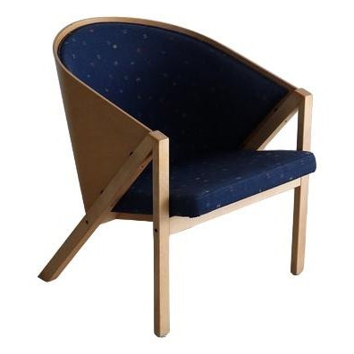 Blue Vintage Mondi Soft Armchair by Jouko Jarvisalo, 1980s For Sale - Image 8 of 8