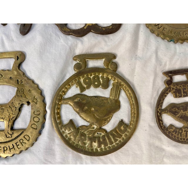 Mid 20th Century Horse Brass Christmas Ornaments - Set of 12 For Sale - Image 9 of 13