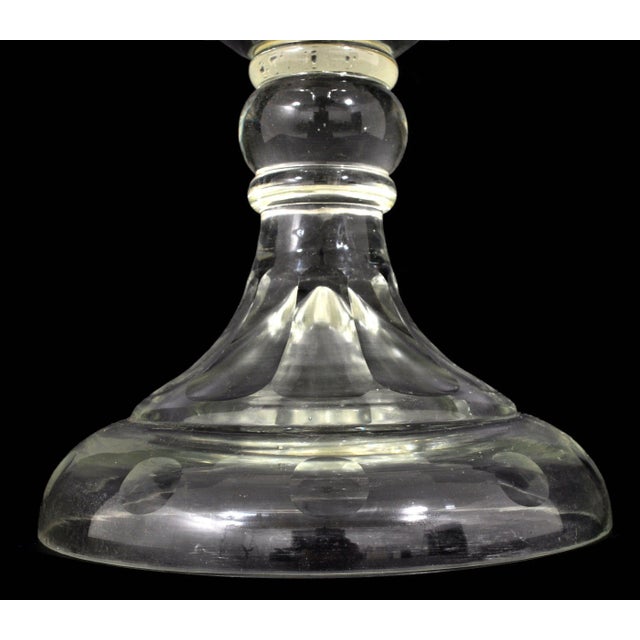 Monumental Antique Cut Crystal Glass Brandy Liquor Bar Dispenser Decanter 1880 For Sale - Image 9 of 9