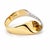 Late 20th Century Estate 18k Two-Tone Yellow & White Gold Pave Diamond Cocktail Ring, Size 11.5 For Sale - Image 4 of 4