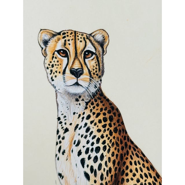 Hand-painted using fine acrylic paints and natural pigments, this leopard is brought to life by one of our senior artists...
