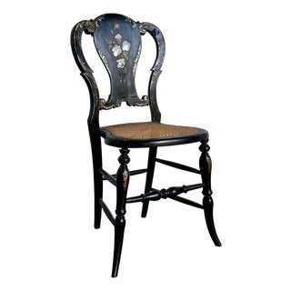 Vintage Paper Mache Inlay Chair For Sale