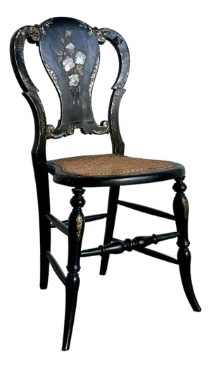 Vintage Paper Mache Inlay Chair