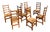 Arts and Craft Style Dining Chairs, Set of 8 For Sale