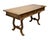 Mediterranean Thomasville Furniture Monterey Collection Spanish Mediterranean White Oak 62" Writing Desk W. Metal Spanner 175-6125-8 For Sale - Image 3 of 12