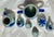 Rustic European Vintage Westerwald Wertarbeit Salt-Glaze Cruet Set- 8 Pieces For Sale - Image 3 of 12