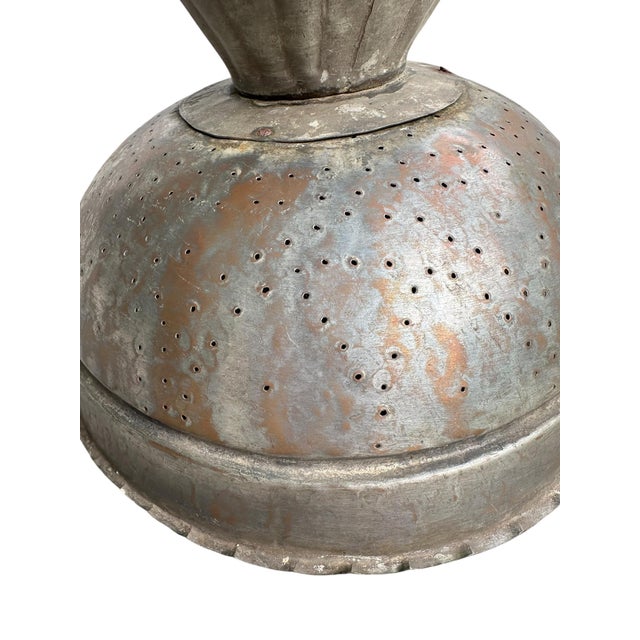 19th Century Large Ottoman Tinned Copper Footed Colander - 12.5" W For Sale In Miami - Image 6 of 8