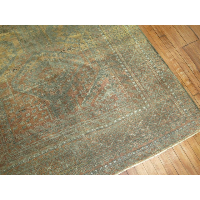 Early 20th Century Zabihi Collection Tribal Geometric Persian Gallery Size Carpet For Sale - Image 10 of 10