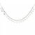 Metal 70289 Diamond Gold Choker Necklace 3.5ct Cascade 14k White Double Chain For Sale - Image 7 of 8