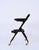 Black Mid-Century Italian Trolley Bar Cart in Wood and Glass attributed to Cesare Lacca, 1950s For Sale - Image 8 of 16