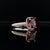 Diamond Sapphire Ring 18k Gold WG Women 3.027 TCW Certified For Sale - Image 11 of 12