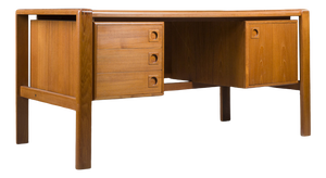 Teak Desk by H.P. Hansen, Denmark, 1960s
