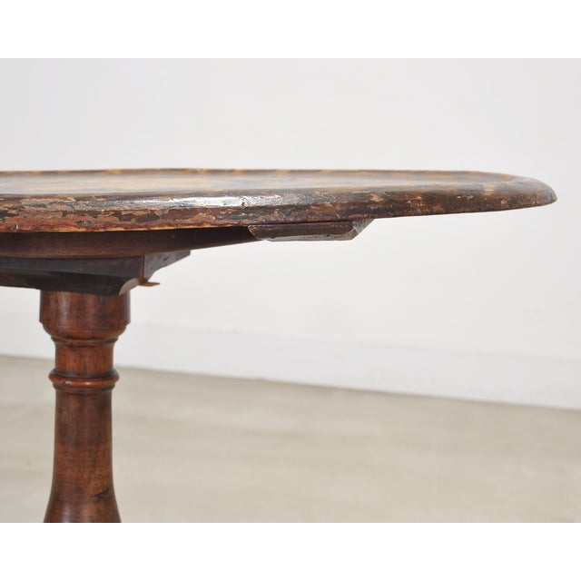 19th Century English Georgian Painted Tilt-Top Tripod Table For Sale - Image 15 of 18