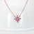 Pink Sapphire Pendant, Diamond and Sapphire Accents: Solid 14k Gold With Chain For Sale In Columbus - Image 6 of 9