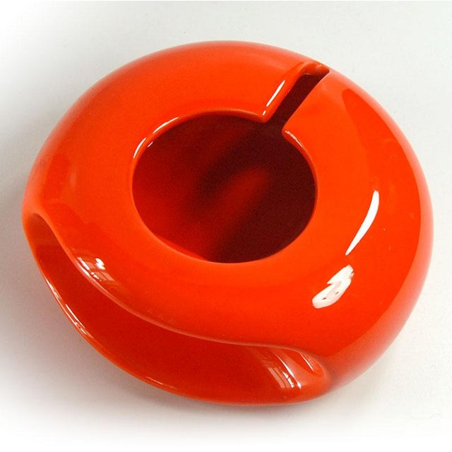 Ceramic Mid-Century Green Ceramic Ashtray by Boccato, Gigante, Zambusi for Sicart, Italy, 1970s For Sale - Image 7 of 11